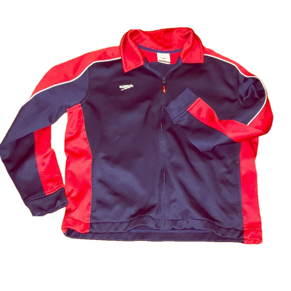 NWT Boys Speedo warm up jacket L